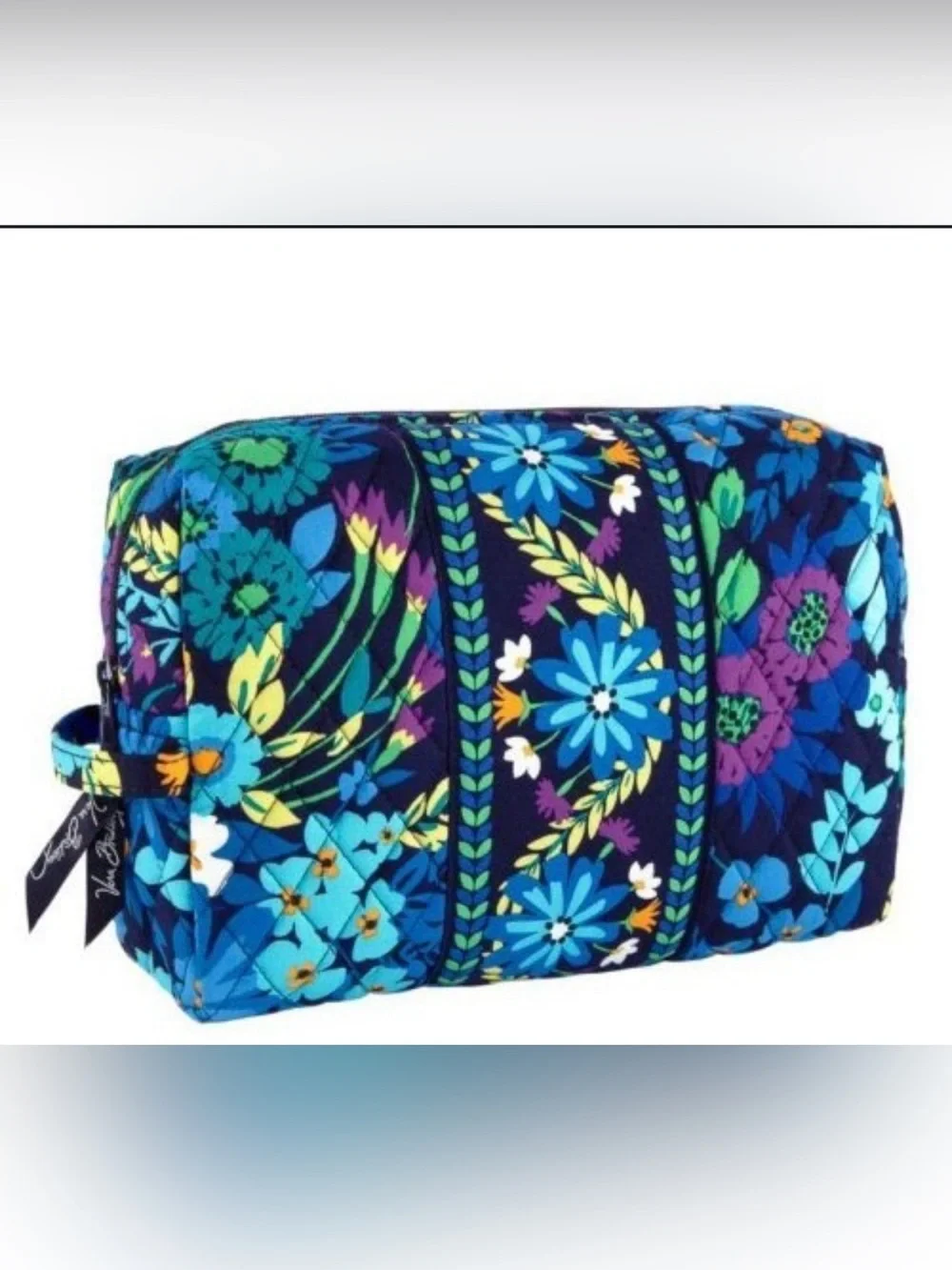 Vera Bradley Large Cosmetic Bag - Midnight Blues - NWT